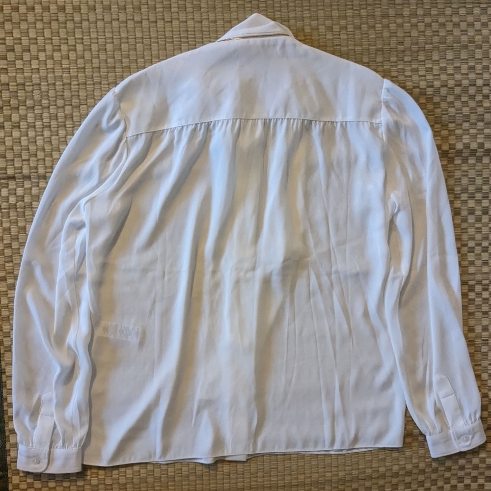 Louis Vuitton Uniforms Button Up Shirt White Women's Size 42 Made in Bulgaria - Picture 2 of 8